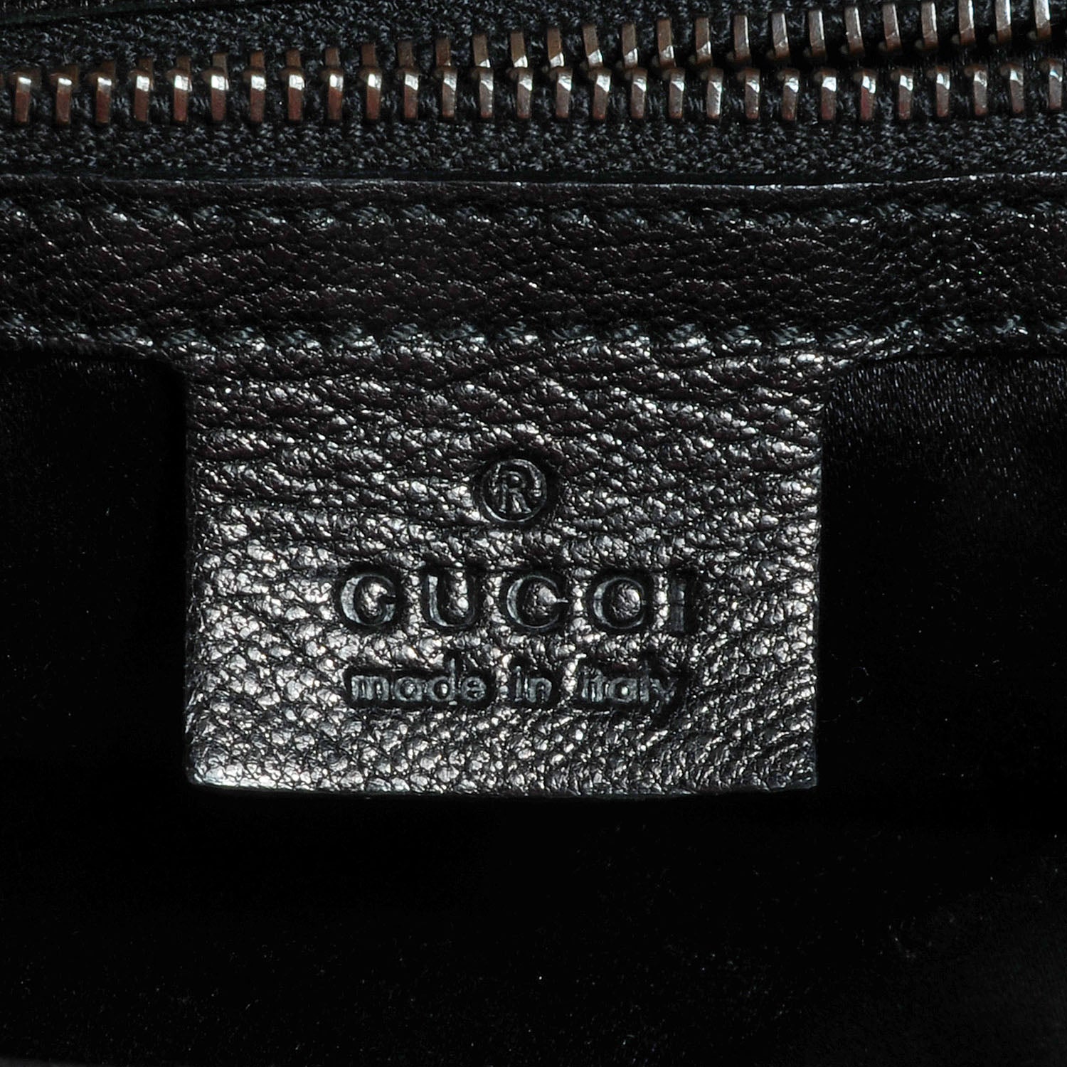 Gucci Leather Metal Bamboo Striped Tote Black 6 of 7