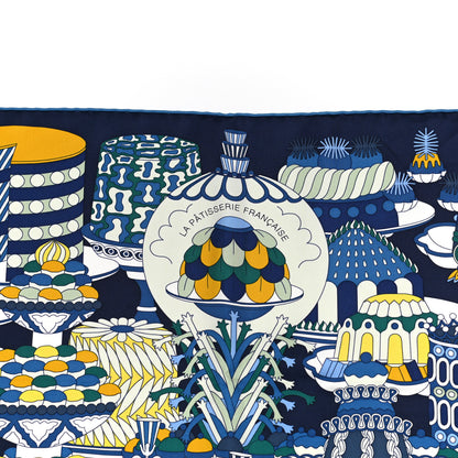 Hermes Silk La Patisserie Francaise Scarf 90 3 of 5