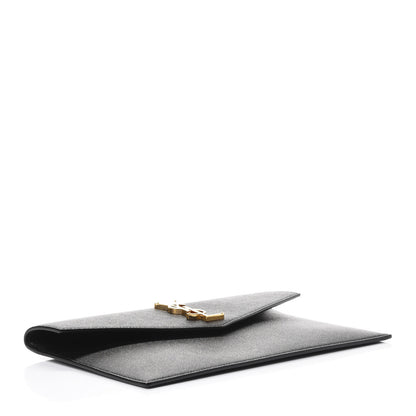 Saint Laurent Grain De Poudre Uptown Pouch Black 3 of 4
