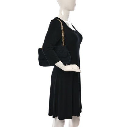 Chanel Jersey Quilted Medium Double Flap Black 2 of 12