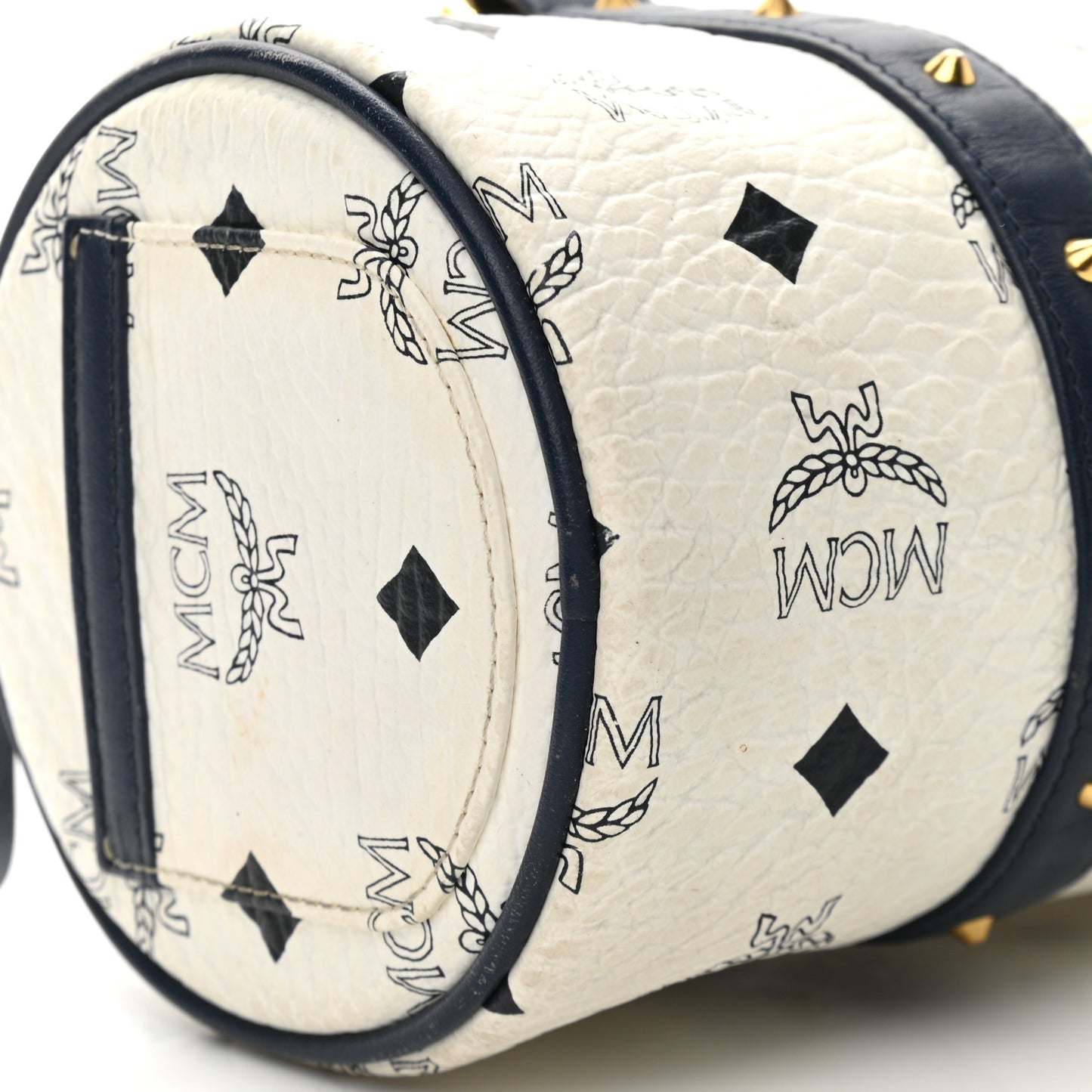 Visetos Essential Barrel Bag White Blue