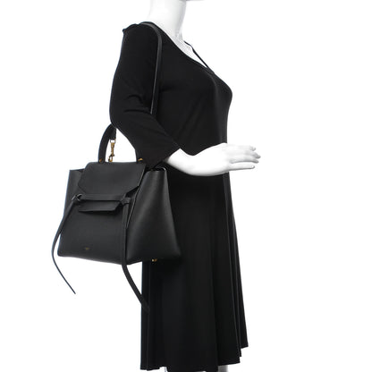 Celine Grained Calfskin Mini Belt Bag Black 2 of 11