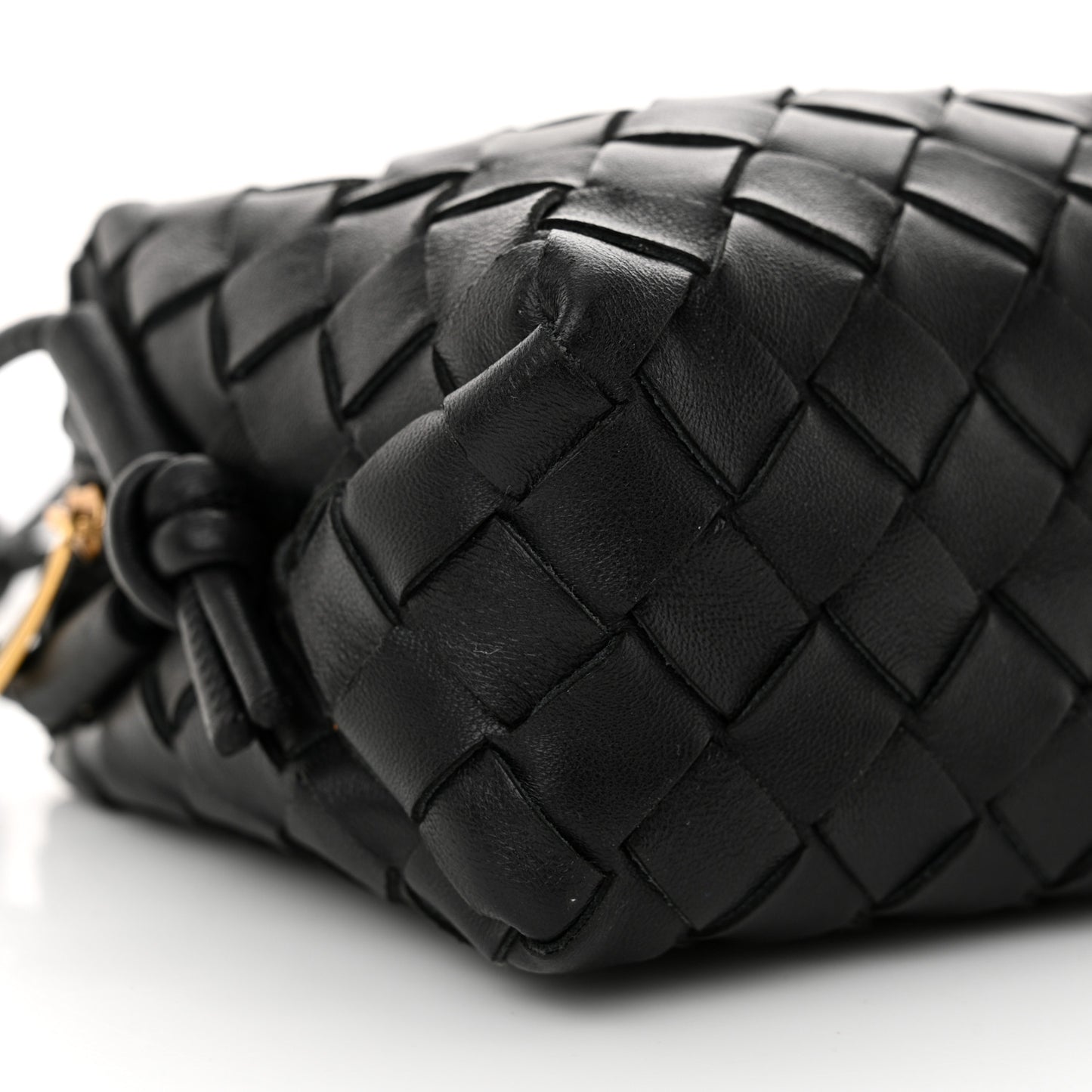 Nappa Intrecciato Mini Loop Camera Bag Black