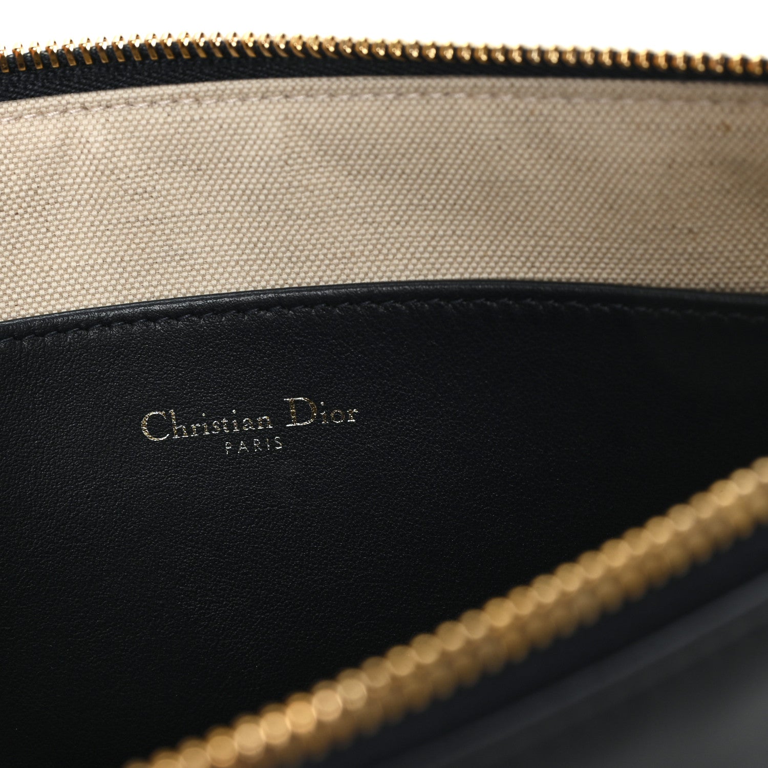 Christian Dior Calfskin Diorissimo Pouch Black 6 of 7