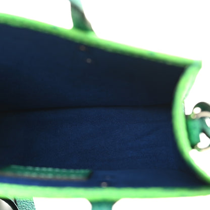 Louis Vuitton Taurillon Illusion Sac Plat XS Bleu Vert 5 of 9