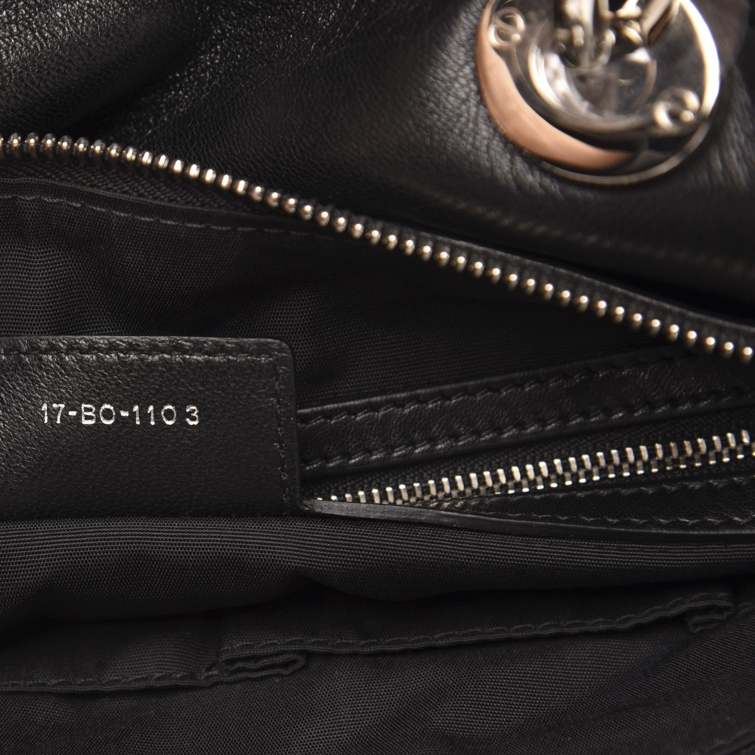 Christian Dior Lambskin Cannage Medium Granville Tote Black 7 of 11