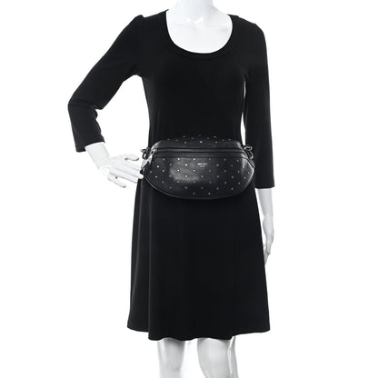 Jimmy Choo Calfskin Star Studded Belt Bag Black 2 of 10