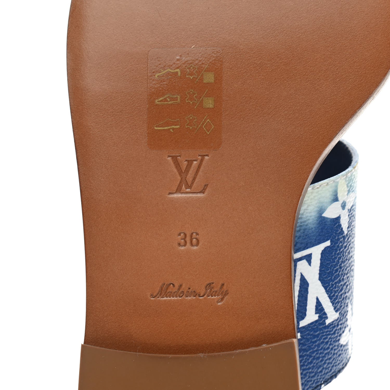 Louis Vuitton Monogram Escale Palma Sandals 36 Blue 7 of 8