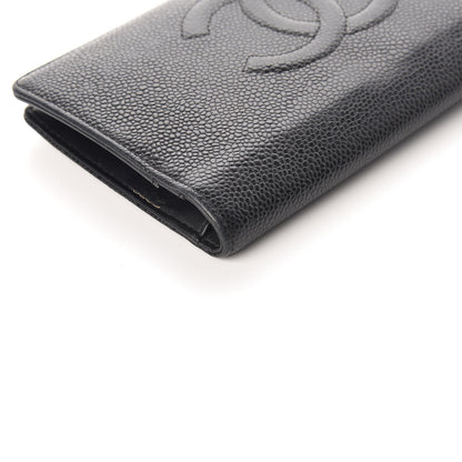 Chanel Caviar Timeless CC Yen Wallet Black 10 of 14