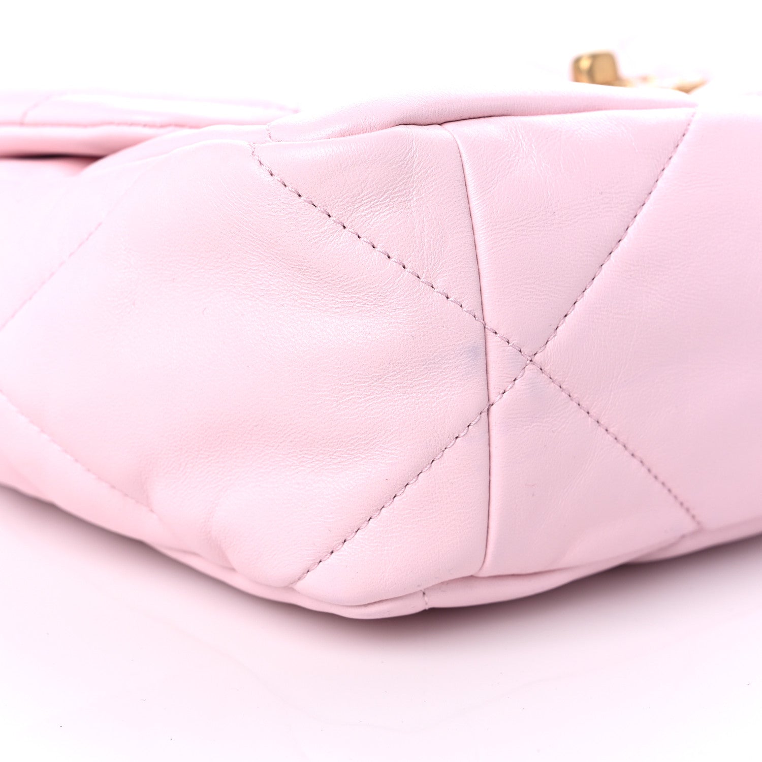 Chanel Lambskin Quilted Large Chanel 19 Flap Light Pink 8 of 9