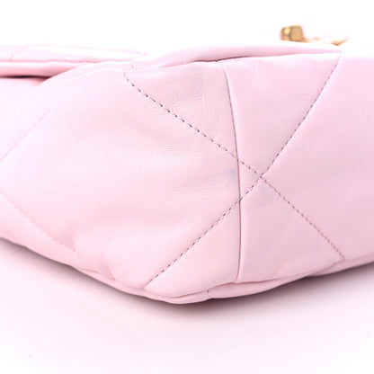 Chanel Lambskin Quilted Large Chanel 19 Flap Light Pink 8 of 9