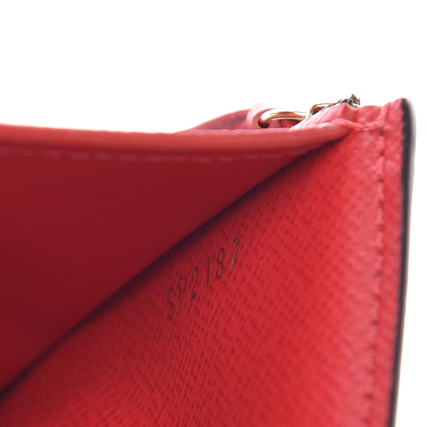 Damier Ebene Victorine Wallet Red