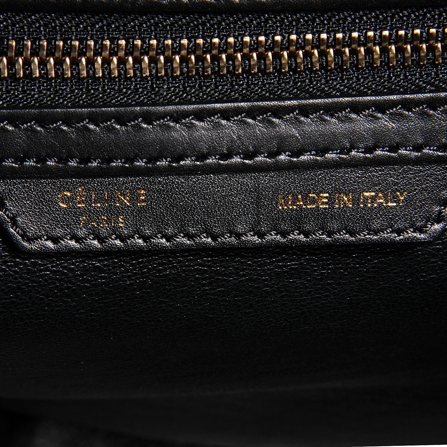 Celine Linen Leopard Printed Mini Luggage Black 6 of 8