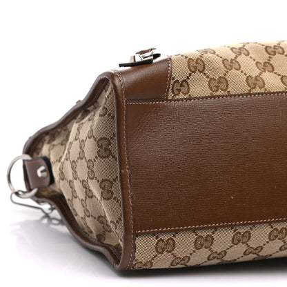 Balenciaga X GUCCI GG Monogram Azalea Calfskin Neo Classic Silver Hardware Medium City Beige Ebony Brown Sugar 8 of 10