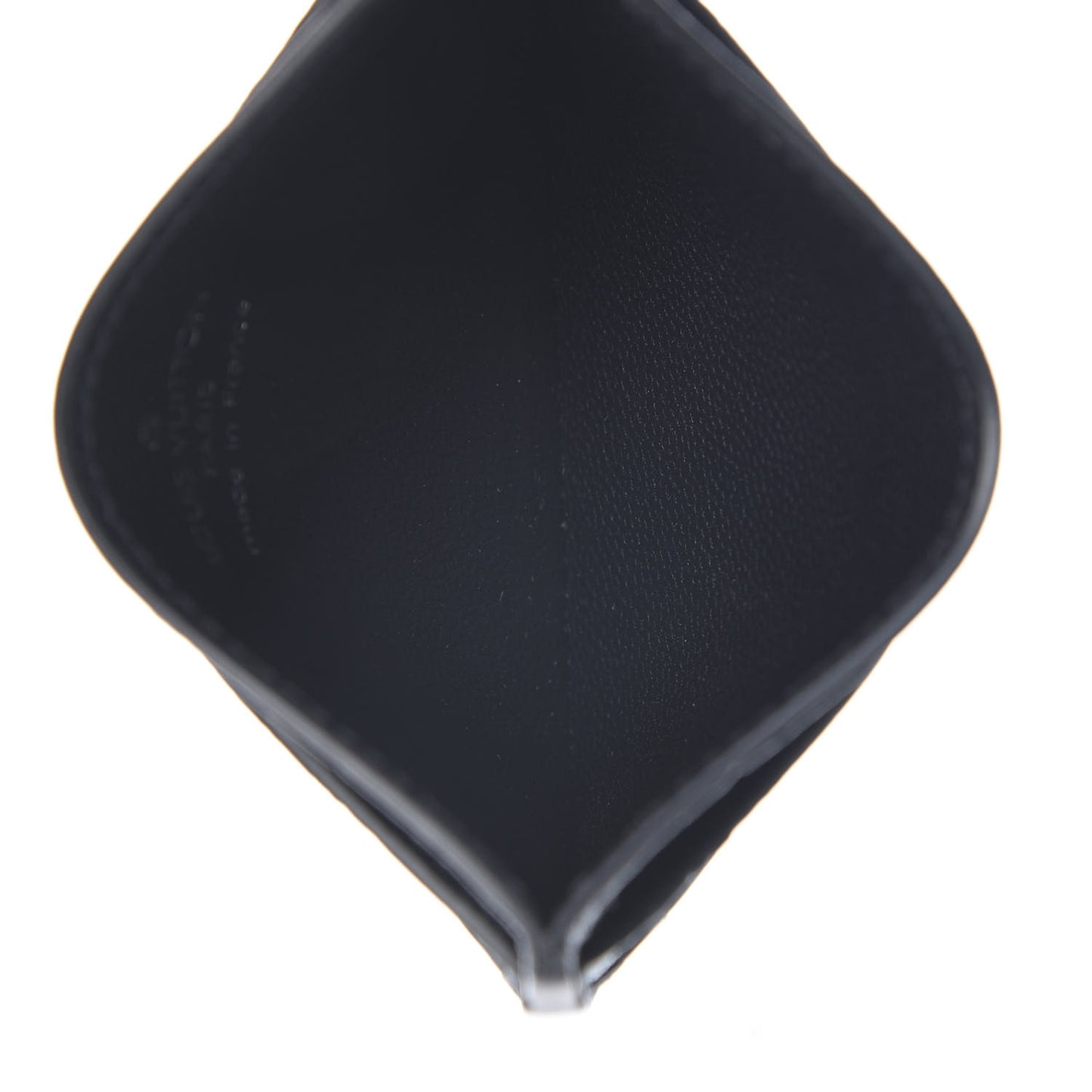Ostrich Double Card Holder Black