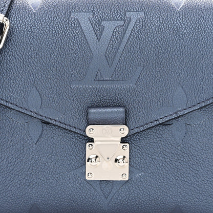 Louis Vuitton Metallic Empreinte Monogram Giant Pochette Metis Navy Nacre 7 of 14