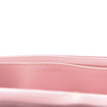 Chanel Iridescent Caviar Quilted Wallet on Chain WOC Pink 10 of 13