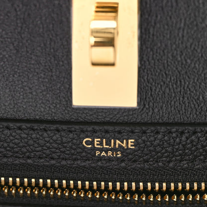 Celine Grained Calfskin Cabas 16 Bag Black 6 of 8