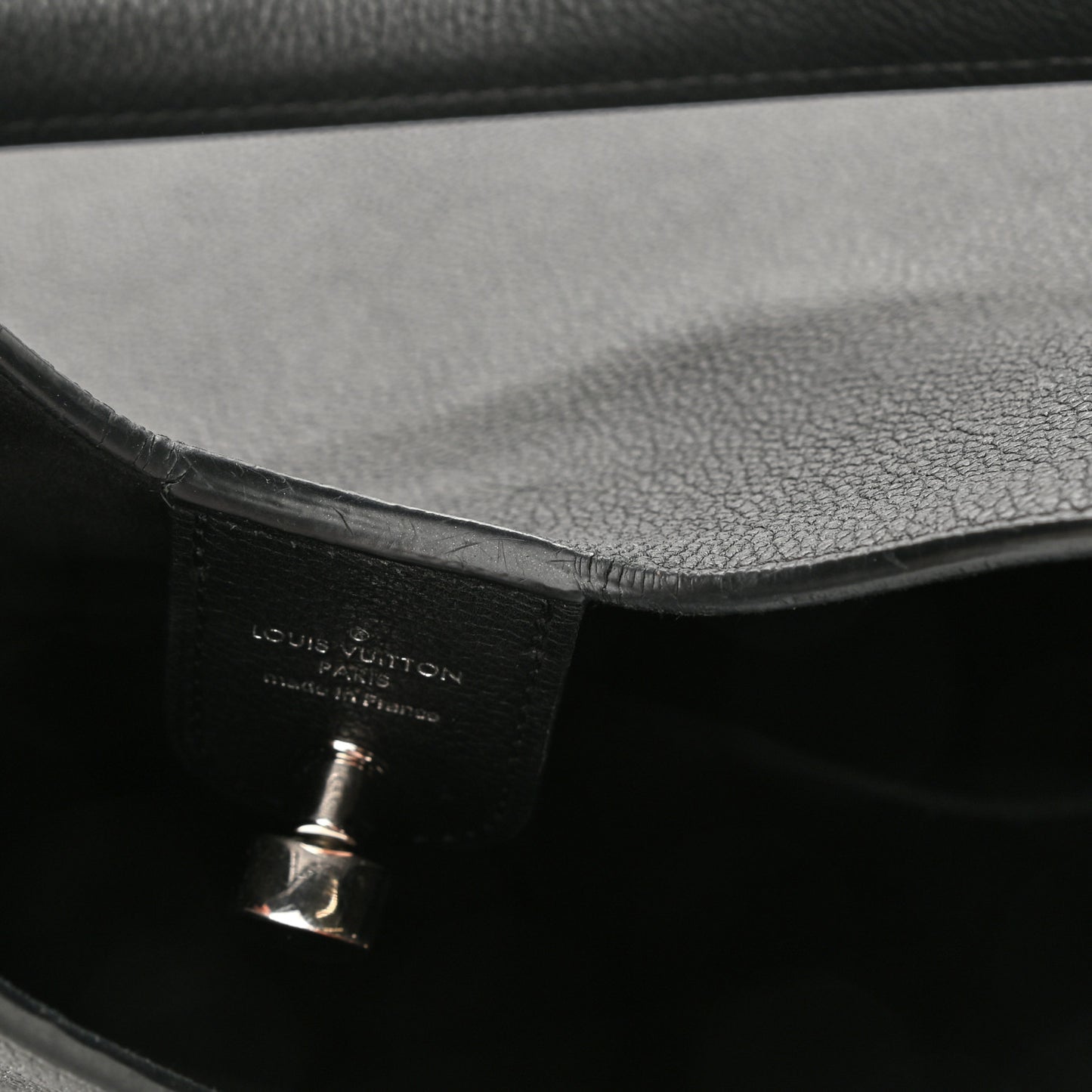 Calfskin Lockme Hobo Black