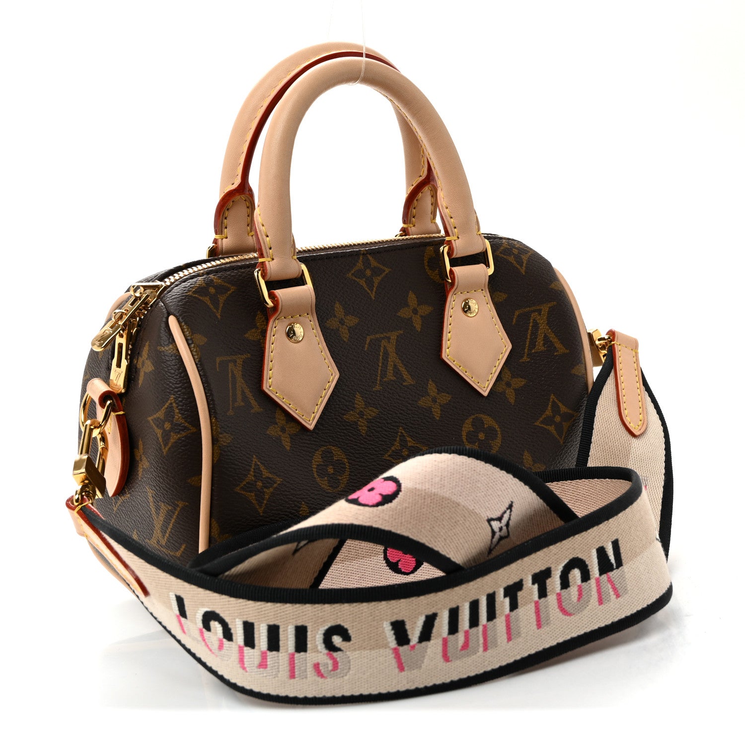 Louis Vuitton Monogram Speedy Bandouliere 20 Black 3 of 9