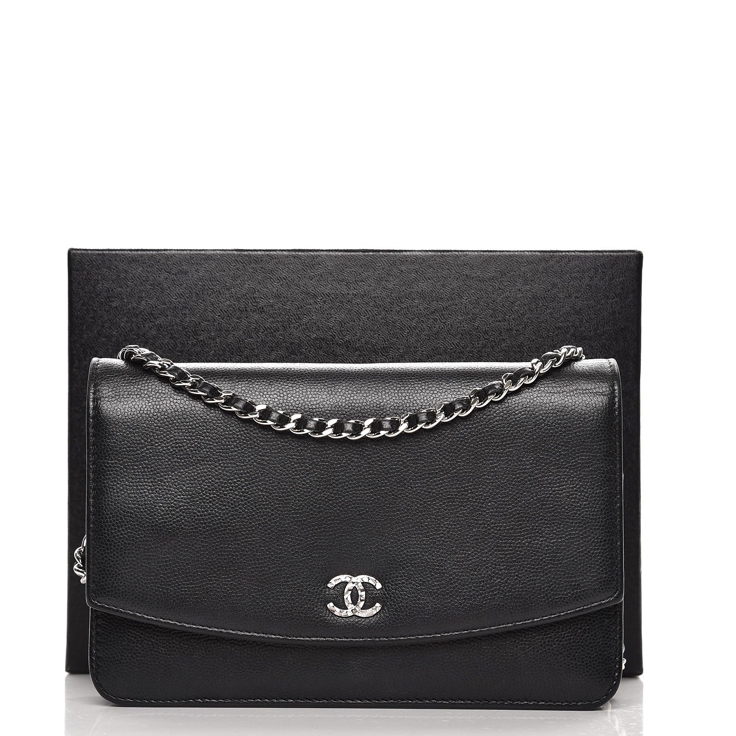 Chanel Caviar Sevruga Wallet On Chain WOC Black 12 of 12