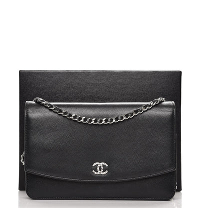 Chanel Caviar Sevruga Wallet On Chain WOC Black 12 of 12