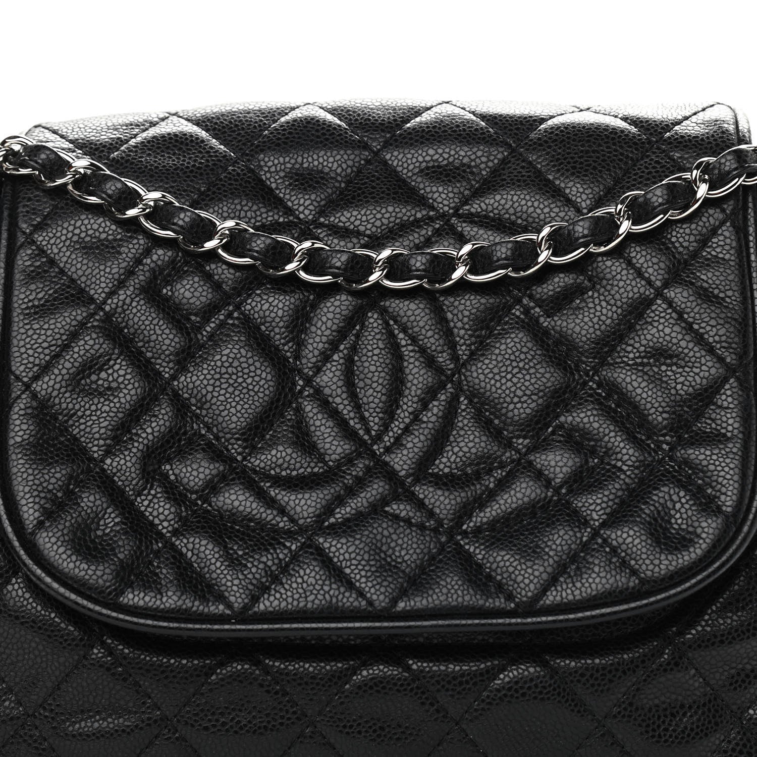 Chanel Caviar Quilted Timeless Accordion Flap Black 8 of 10