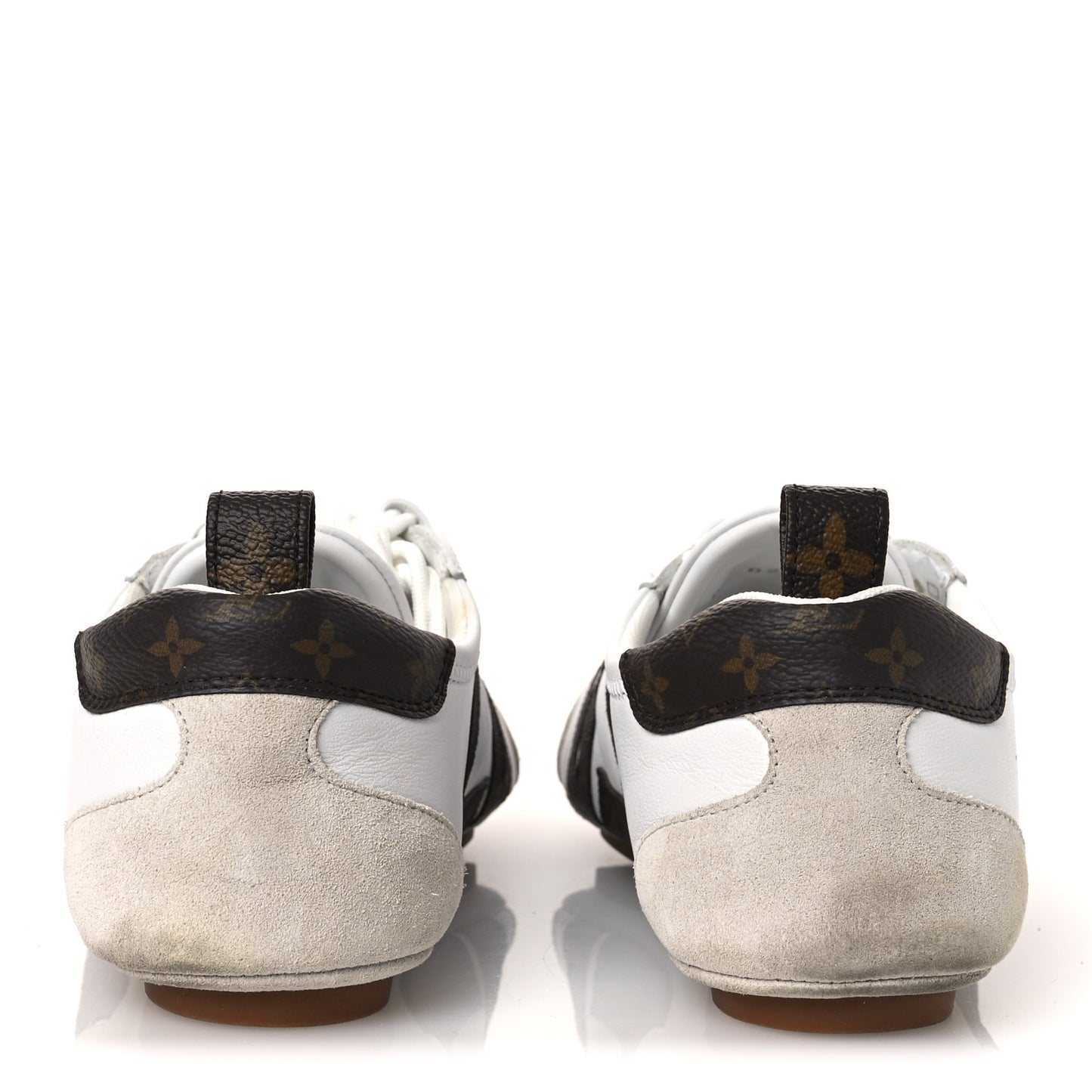Monogram Calfskin Womens LV Sneakerina 37 White