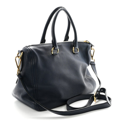 Prada Vitello Phenix Bauletto Baltico 3 of 10