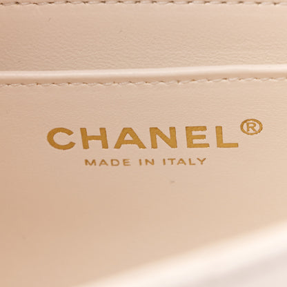 Chanel Caviar Quilted Small Handy CC Flap White 6 of 11