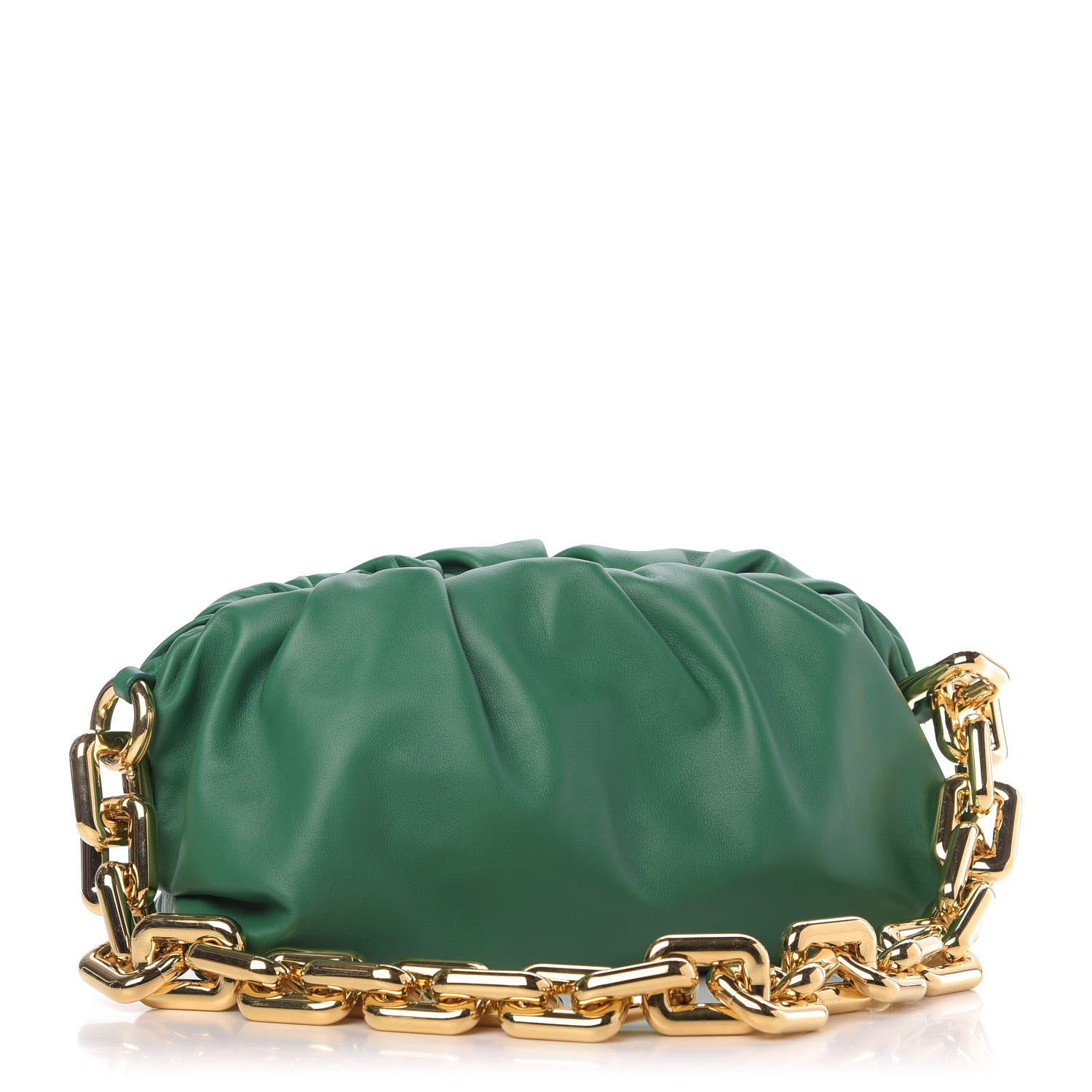Bottega Veneta Calfskin The Pouch Chain Racing Green 3 of 9