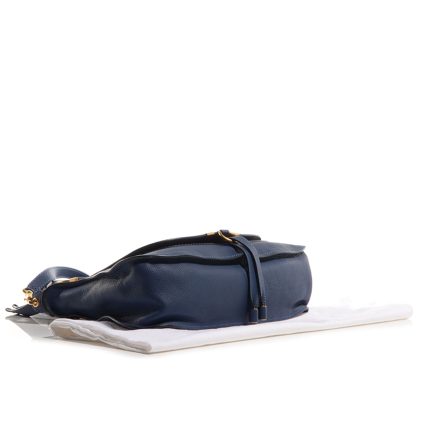 Calfskin Medium Marcie Satchel Scuba Blue