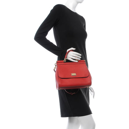 Dolce & Gabbana Dauphine Medium Miss Sicily Satchel Red 2 of 13