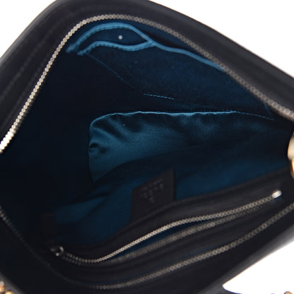 Gucci Suede Patent Dragon Embroidered Medium Dionysus Bucket Bag Dark Blue 5 of 10