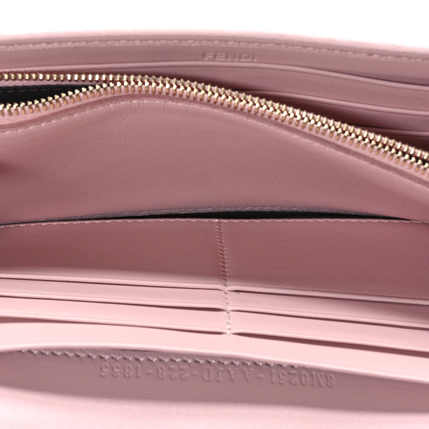 Fendi Nappa Matisse FF Embossed Continental Wallet Rosa Confetto 5 of 7