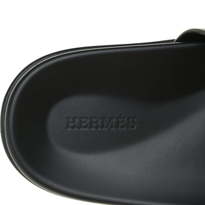 Hermes Calfskin Mens Chypre Sandals 42 Black 11 of 15