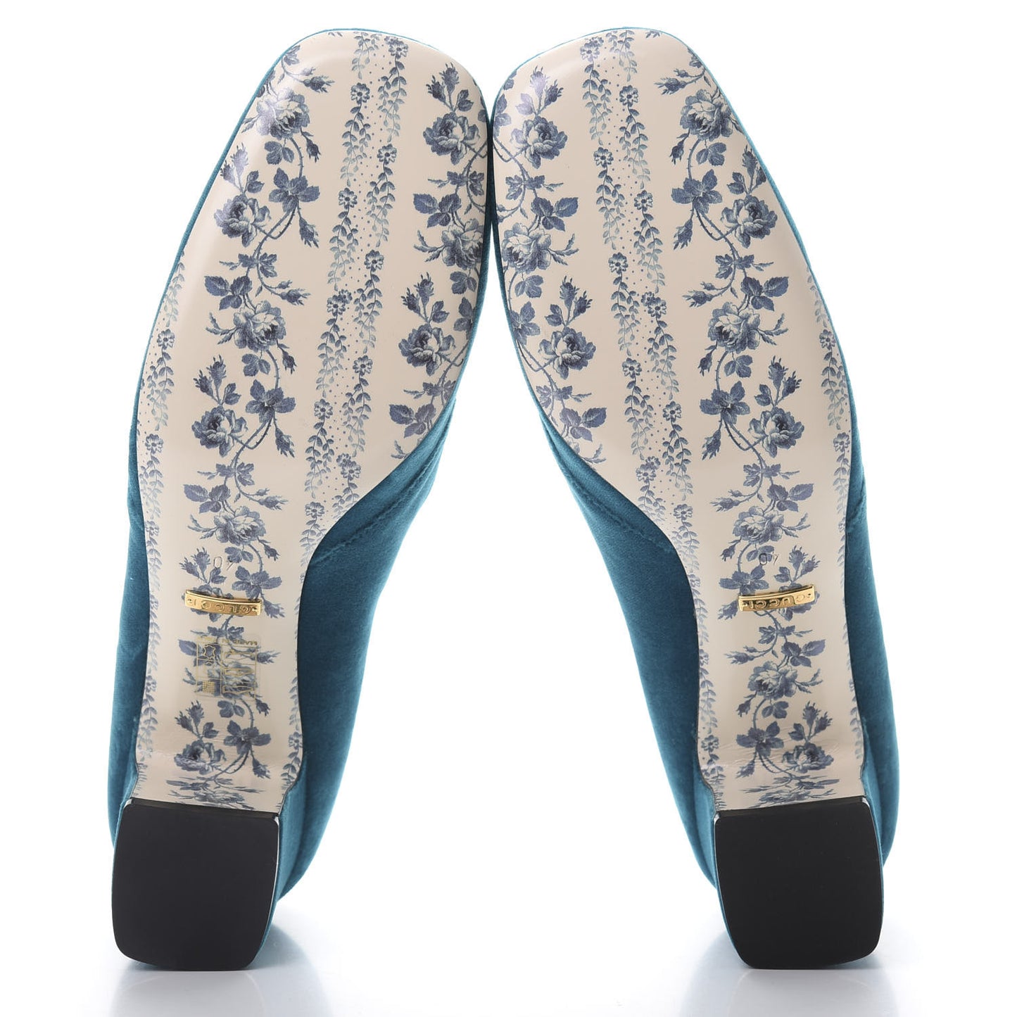 Softy Velvet GG Victoire 55mm Loafer Pumps 40 Pavone