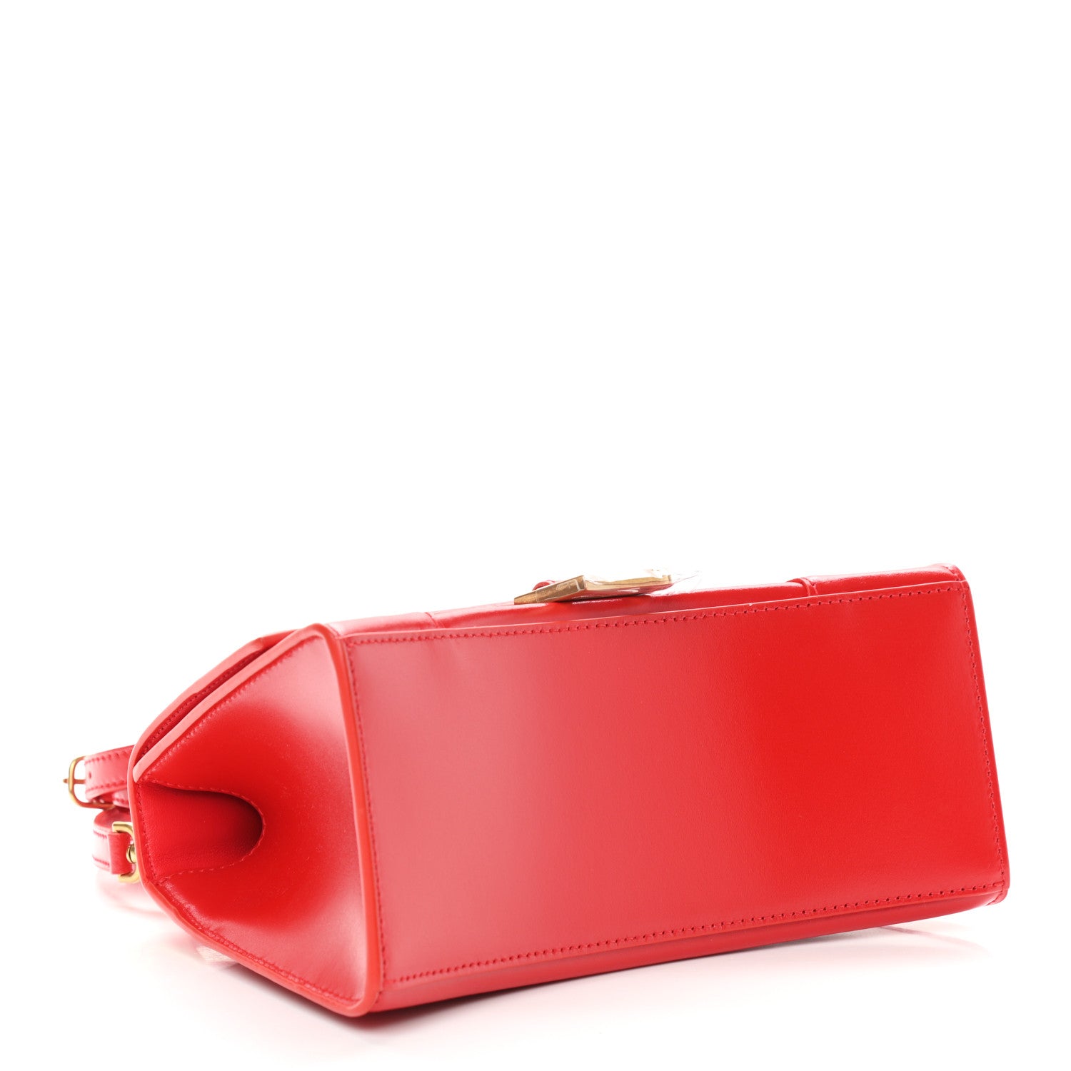 Balenciaga Shiny Box Calfskin Small Hourglass Top Handle Bag Bright Red 4 of 8