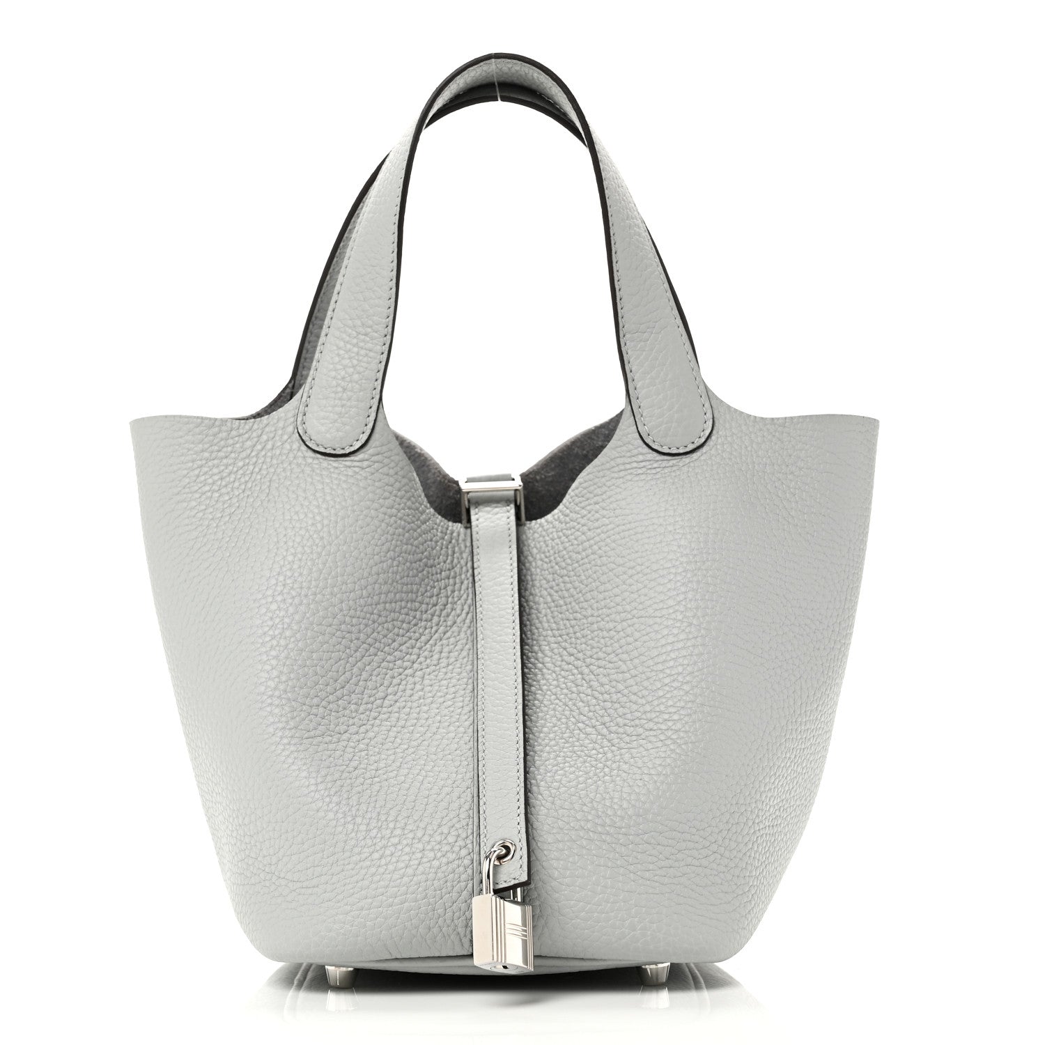Hermes Taurillon Clemence Picotin Lock 18 PM Bleu Glacier 1 of 11