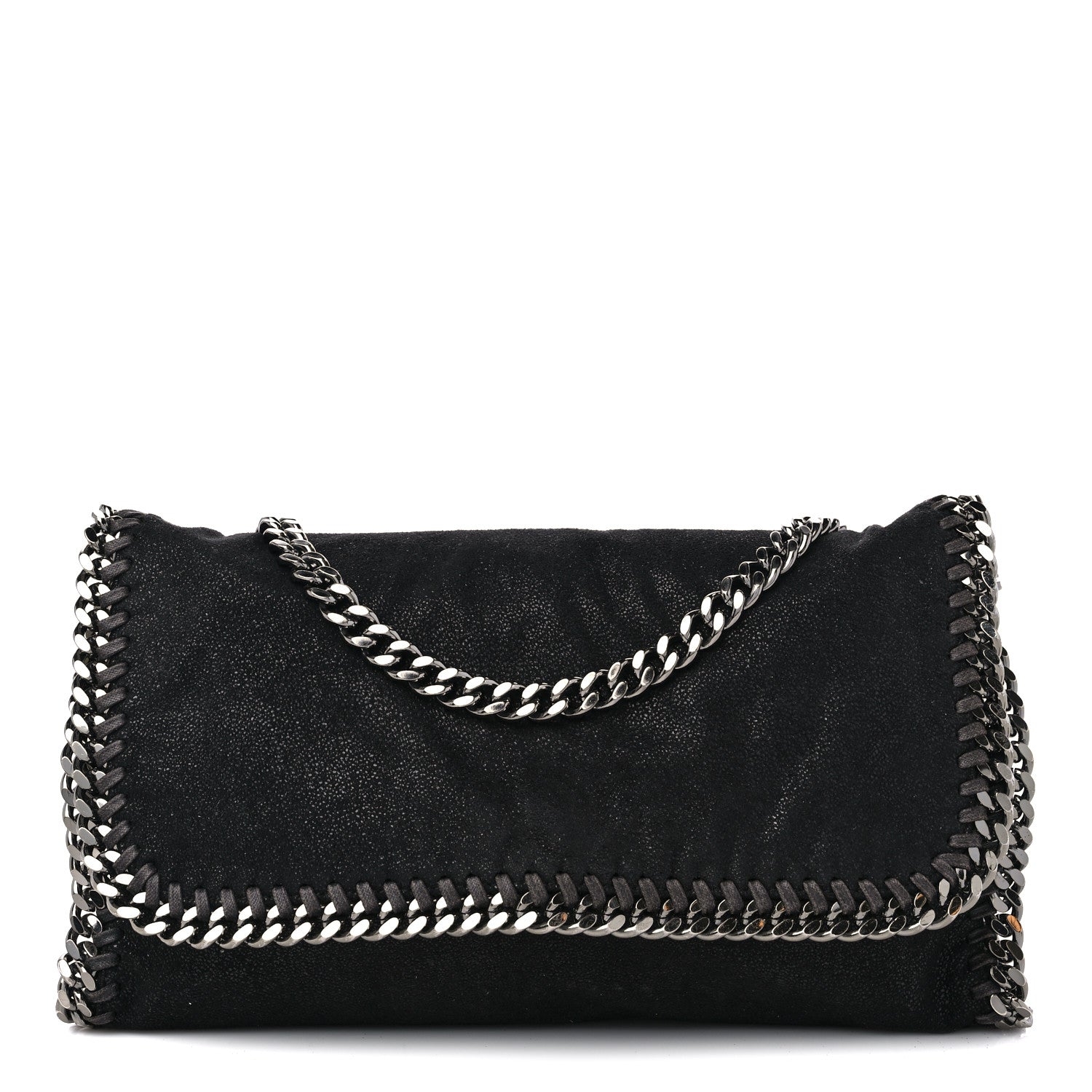 Stella McCartney Shaggy Deer Falabella Crossbody Clutch Black 1 of 13