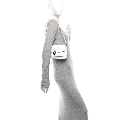Bulgari Calfskin Serpenti Forever East West Shoulder Bag White 2 of 9