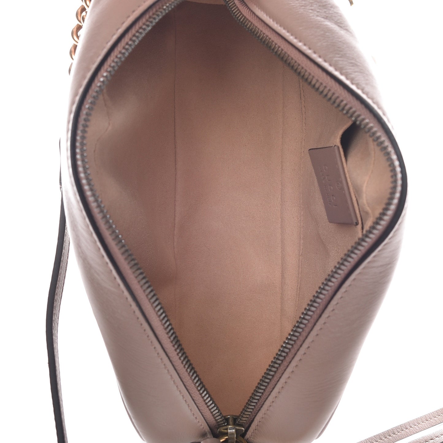 Calfskin Matelasse Studded Small Pearly GG Marmont Chain Shoulder Bag Porcelain Rose