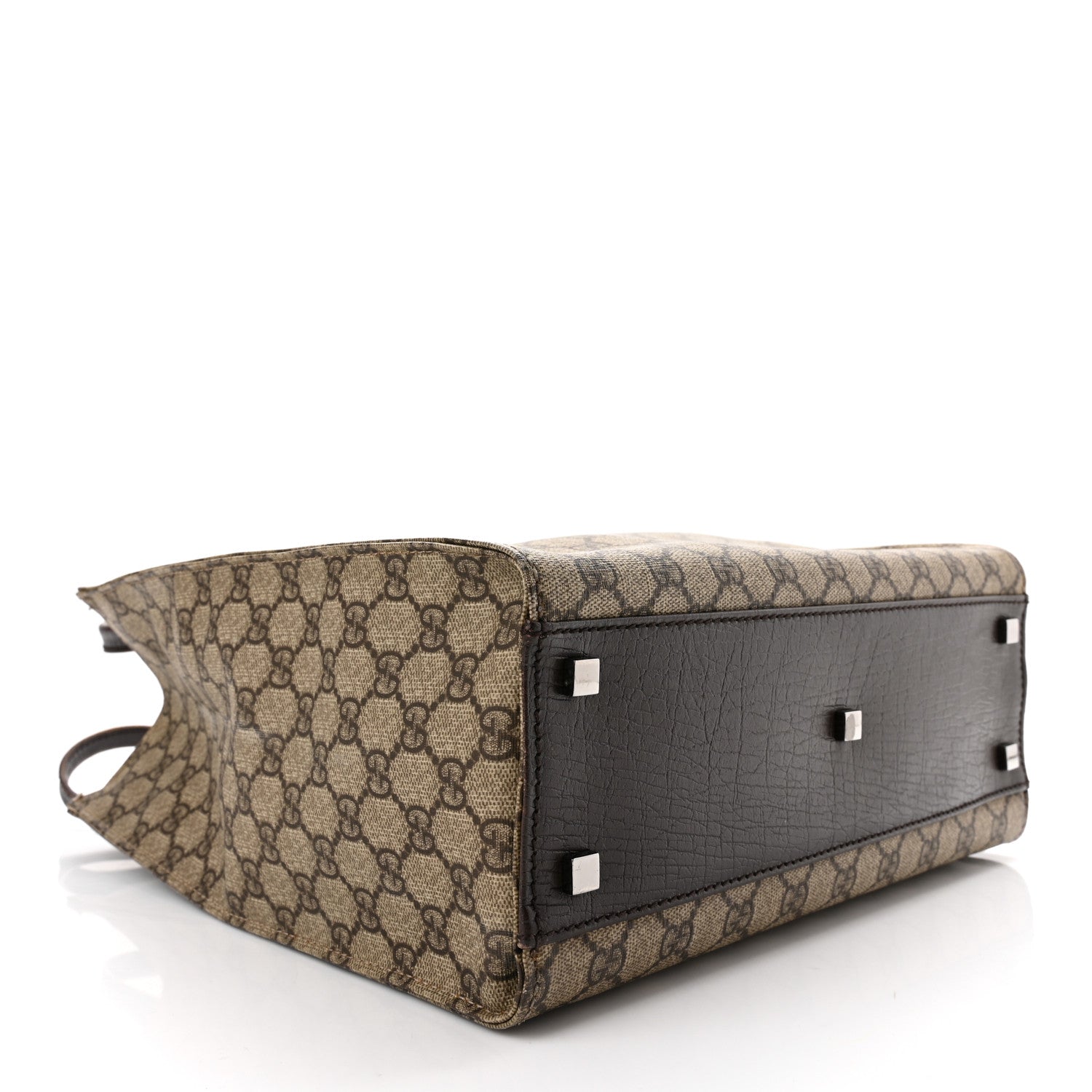 Gucci GG Plus Monogram Small Vertical Tote Dark Brown 4 of 10