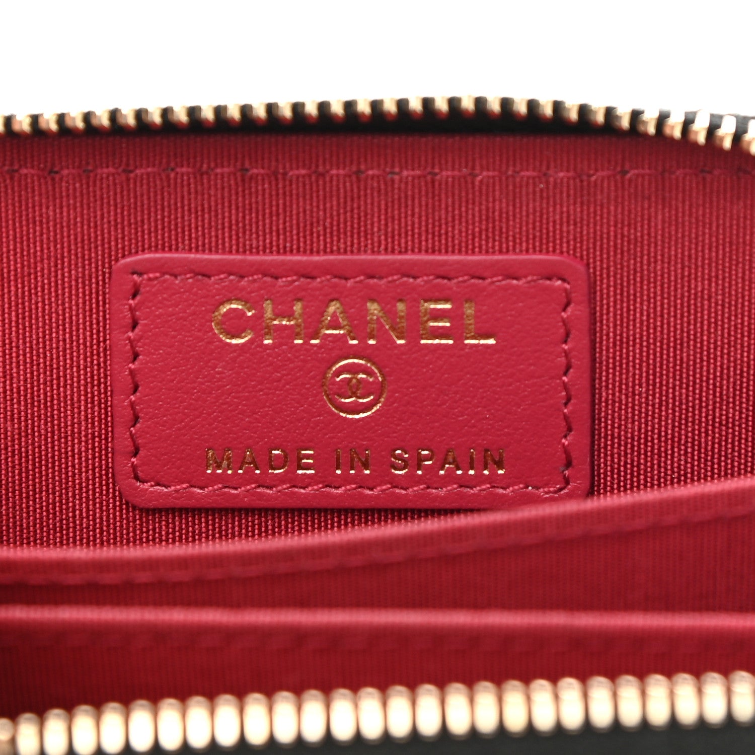 Chanel Shiny Goatskin Quilted Chanel 19 Zip Around Coin Purse Wallet Black 6 of 7