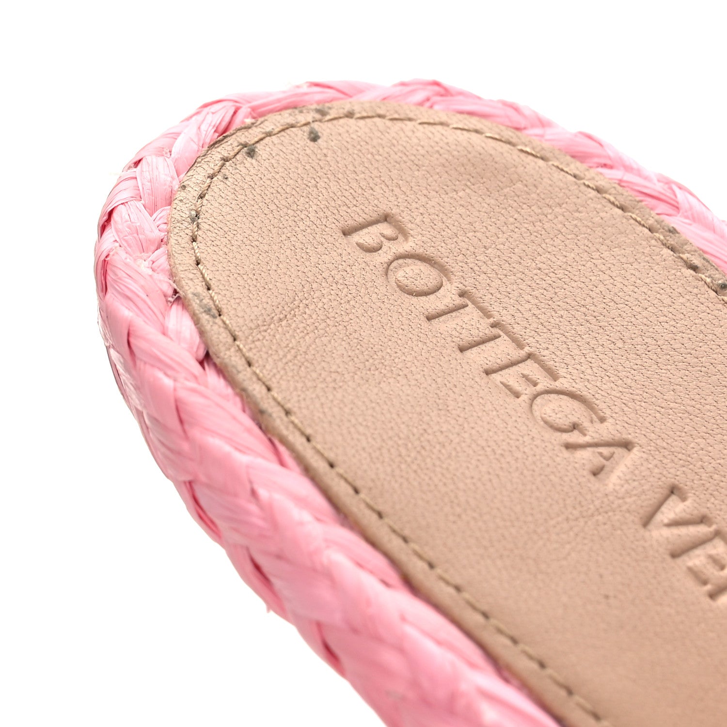 Bottega Veneta Raffia Twisted Intrecciato Stretch Mule Sandals 40.5 Blossom 10 of 12