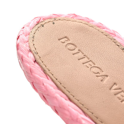 Bottega Veneta Raffia Twisted Intrecciato Stretch Mule Sandals 40.5 Blossom 10 of 12