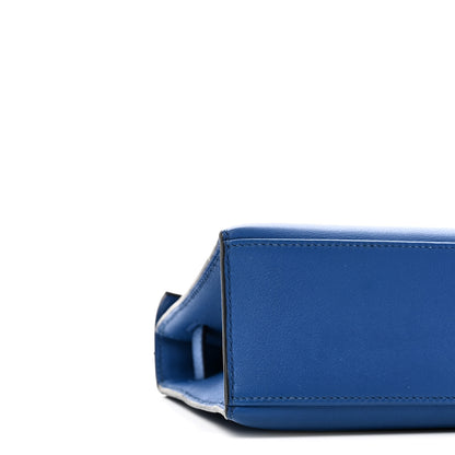 Hermes Swift Kelly Pochette Clutch Bleu France 9 of 11