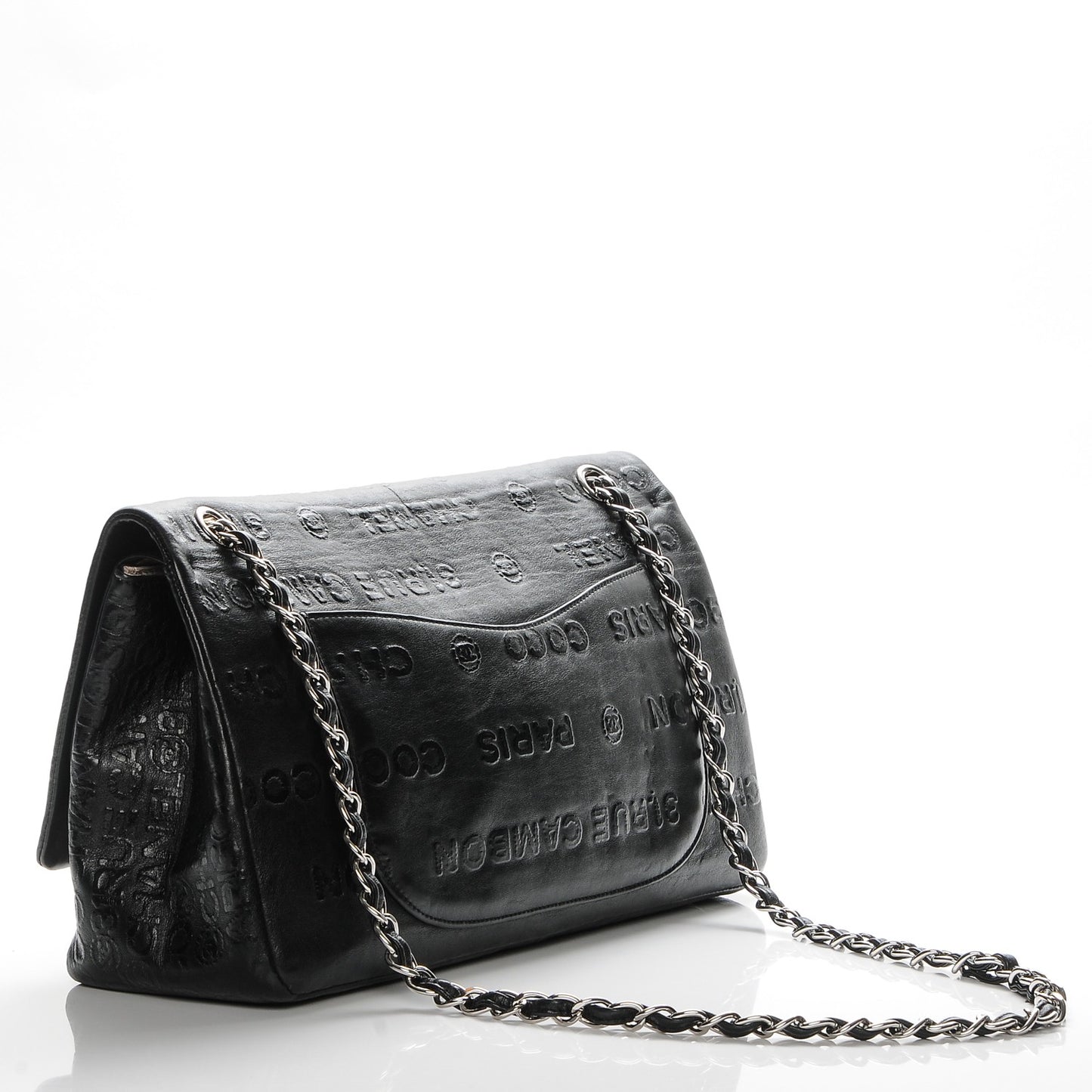 Calfskin Unlimited Jumbo Double Flap Black