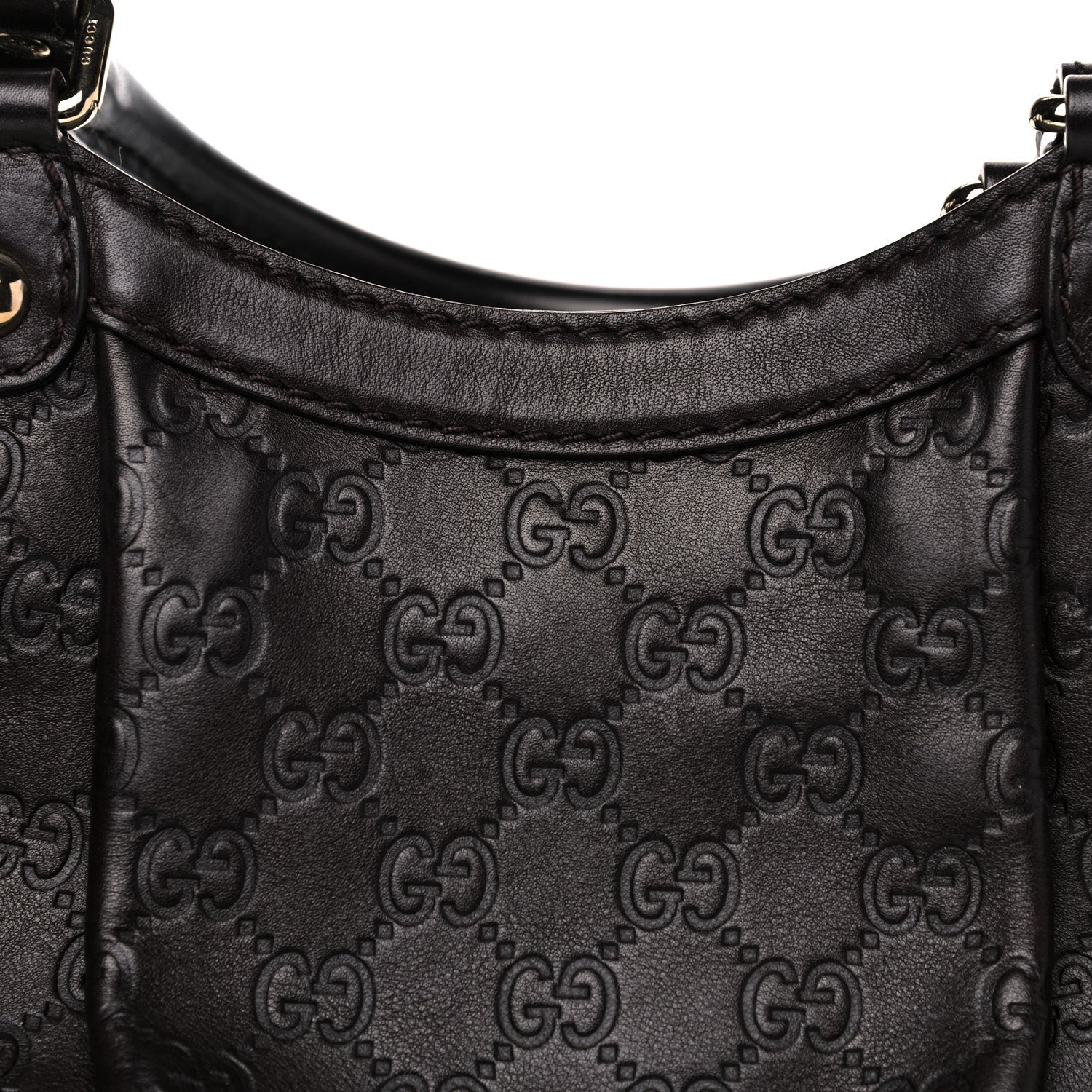 Gucci Guccissima Medium Sukey Tote Chocolate 9 of 20