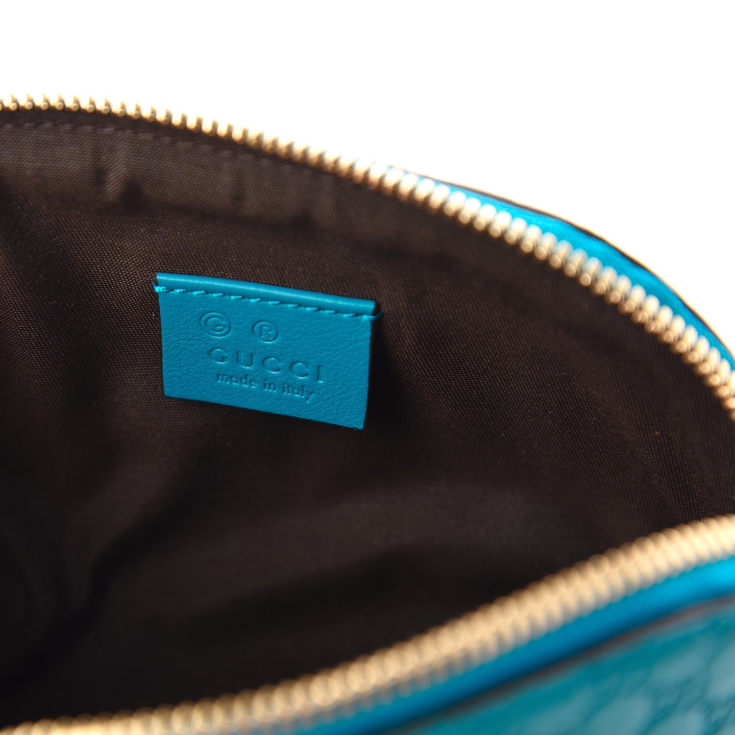 Gucci Microguccissima GG Cosmetic Case Deep Cobalt 8 of 12